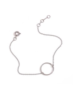 Pulsera Acero - Círculo 17+2 cm - Acero y Oro Color 2