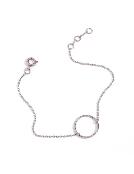 Pulsera Acero - Círculo 17+2 cm - Acero y Oro Color Pulsera Acero - Círculo 17+2 cm - Acero y Oro Color