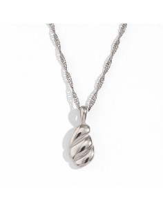 Collar Acero Panal - 41+5 cm - Acero y Oro Color 2