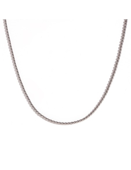 Collar Acero Serpentina - 36+5 cm, 42+5 cm, 50+5 cm - Acero y Oro Color