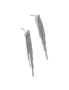 Pendiente Acero - Cadena Serpiente 68mm - Color Oro y Acero 2