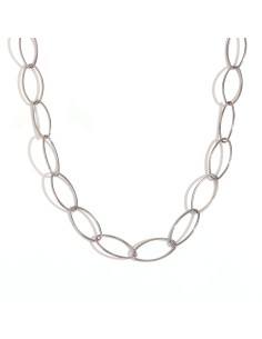 Collar Acero Oval - 75 cm - Color Oro y Color Acero 2