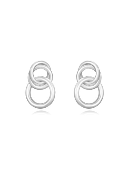Pendientes Acero Aro Doble - 22 mm - Colro Oro y Plata Pendientes Acero Aro Doble - 22 mm - Colro Oro y Plata