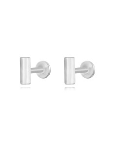 Piercing Plata - Barra 6*2mm - Bañado Oro y Plata Rodiada 2