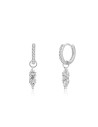 Pendientes Circonita - Aro - Colgante 2*8