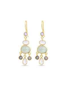 Pendientes Mineral - 40mm - Bañado Oro