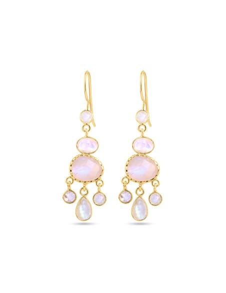 Pendientes Mineral - 40mm - Bañado Oro