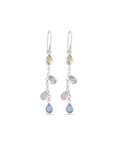 Pendientes Minerales - 50mm - Bañado Oro y Plata 2