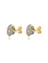 Pendientes Minerales - ~9*7 mm - Bañado Oro