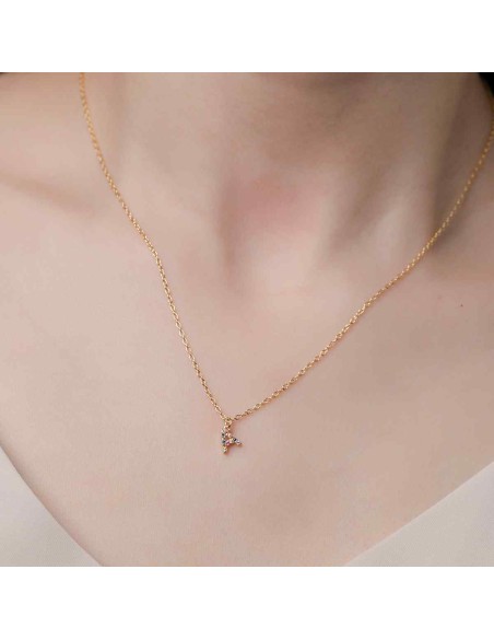 Collar - Letra Multi CZ - 40+5cm