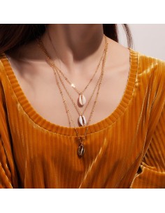 Collar Bronce - Tres Conchas 2