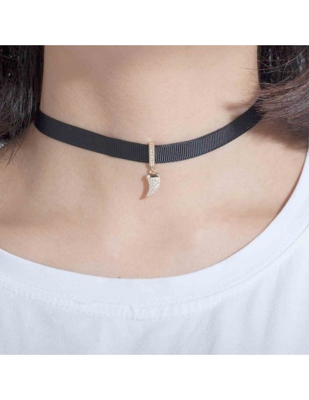Collar Choker - Colmillo CZ