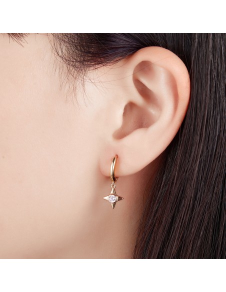 Pendientes Circonita - Estrella