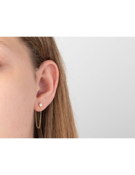 Pendientes Circonita - Cadena 50mm