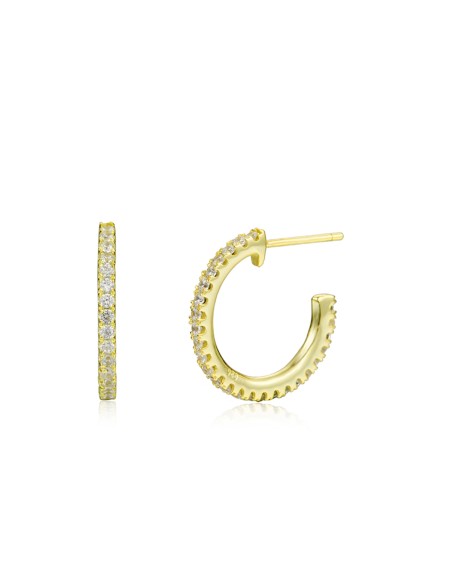 Pendientes Circonita - Semi Aro 11MM