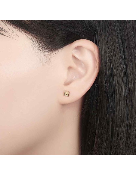 Pendiente - Cuadrado 4.5mm