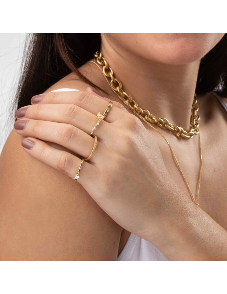 Anillo Circonita - Flor