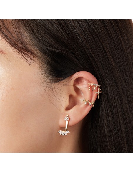 Pendientes Circonita - Flor