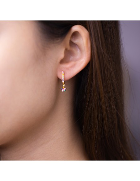 Pendiente Circonita - Estrella