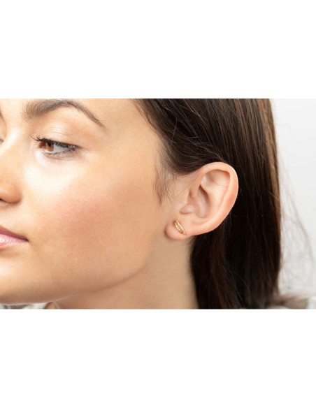 Pendientes Circonita - Semi Aro - Circonita