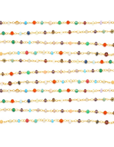 Cadena Rosario - Multi Minerales - 1 metro