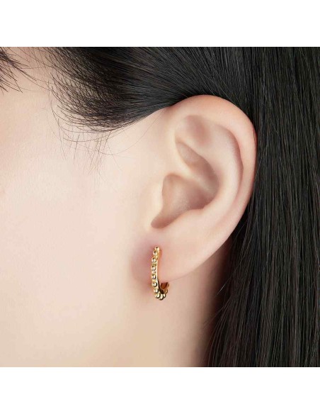 Pendiente Aro Bolitas 16 mm