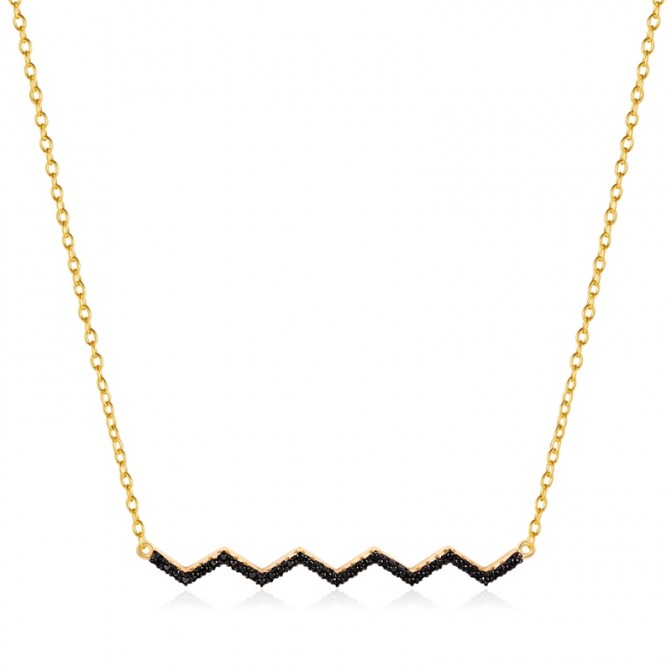 Collar Circonita - Ondas - 36+3cm 2