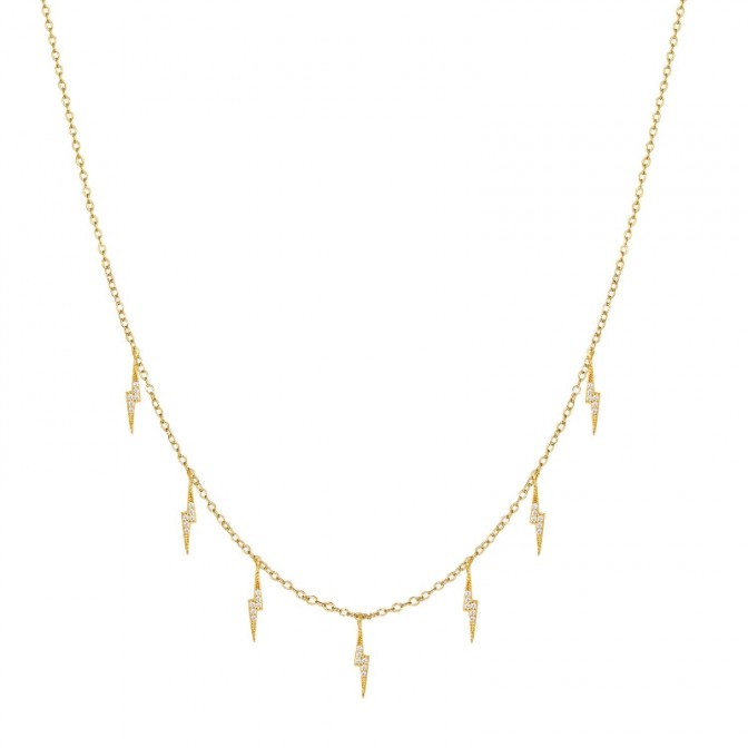 Collar Circonita - Rayo - 37+6cm