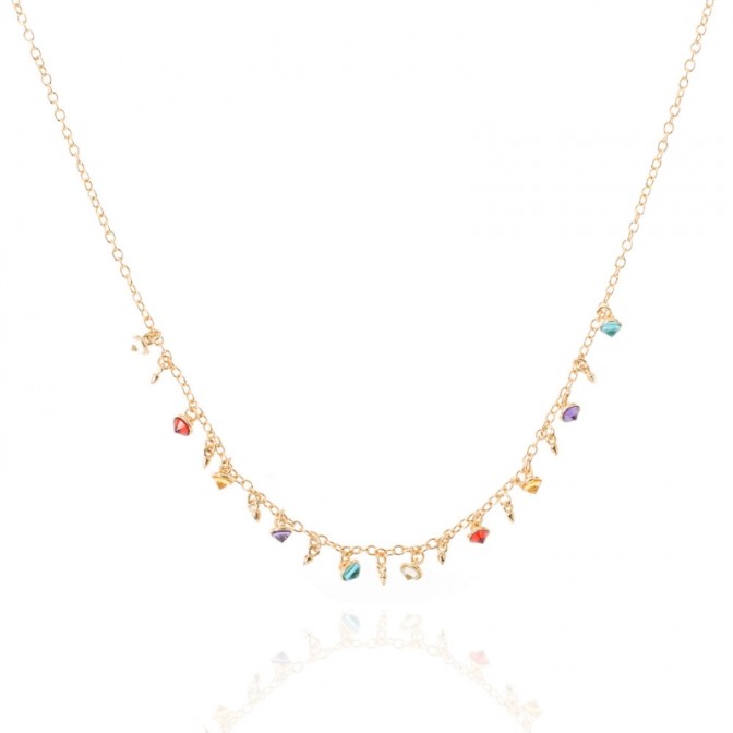 Collar Circonita -Charms Multicolor
