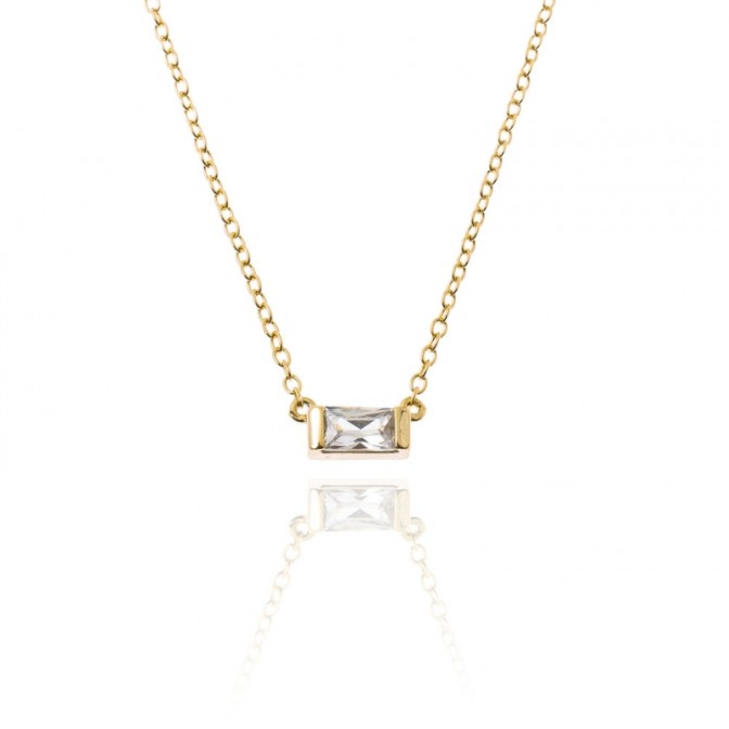 Collar Circonita- Rectangular