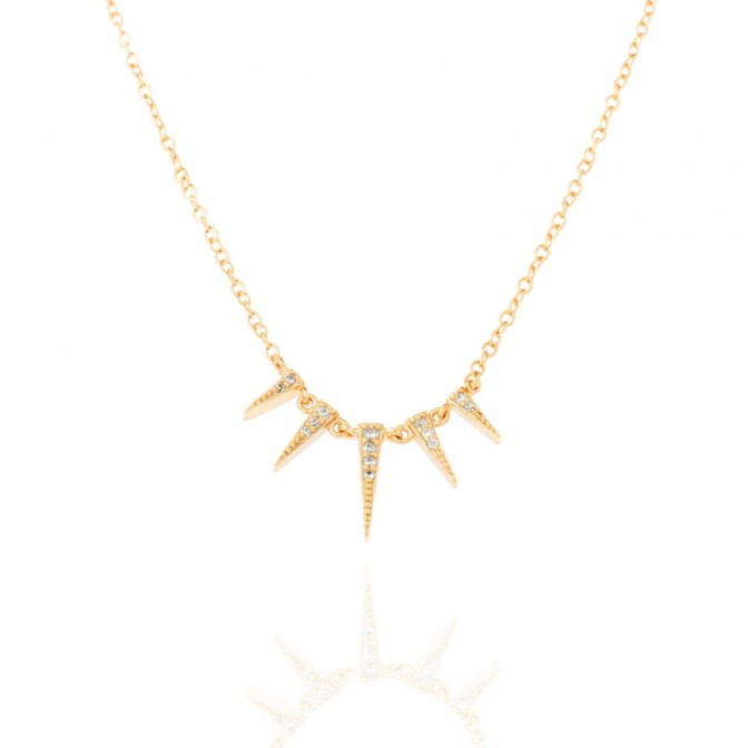 Collar Circonita-5 Triangulos