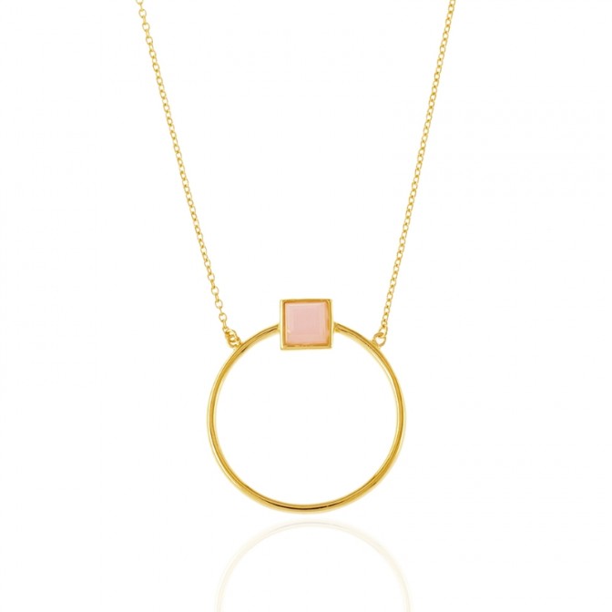 Collar Mineral - Circulo - 38+2+2cm