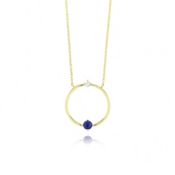 Collar Mineral - Circulo - 45+2+2cm