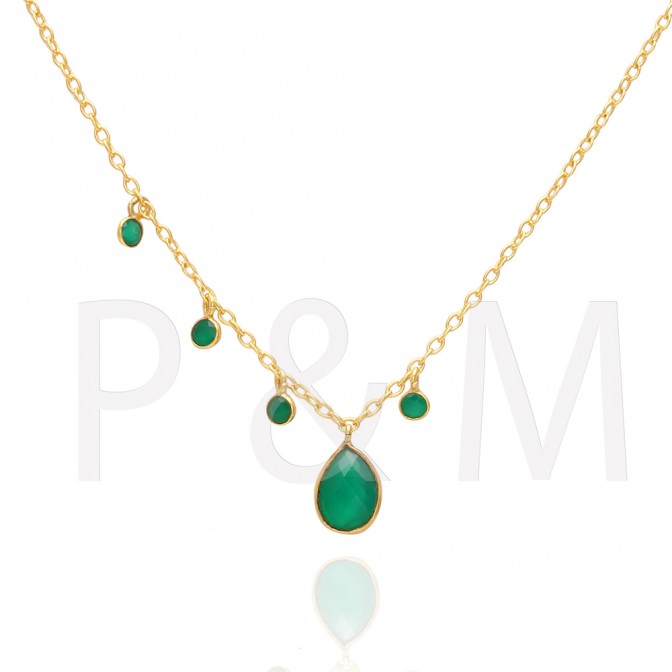 Collar Mineral - Lágrima - 38+3cm