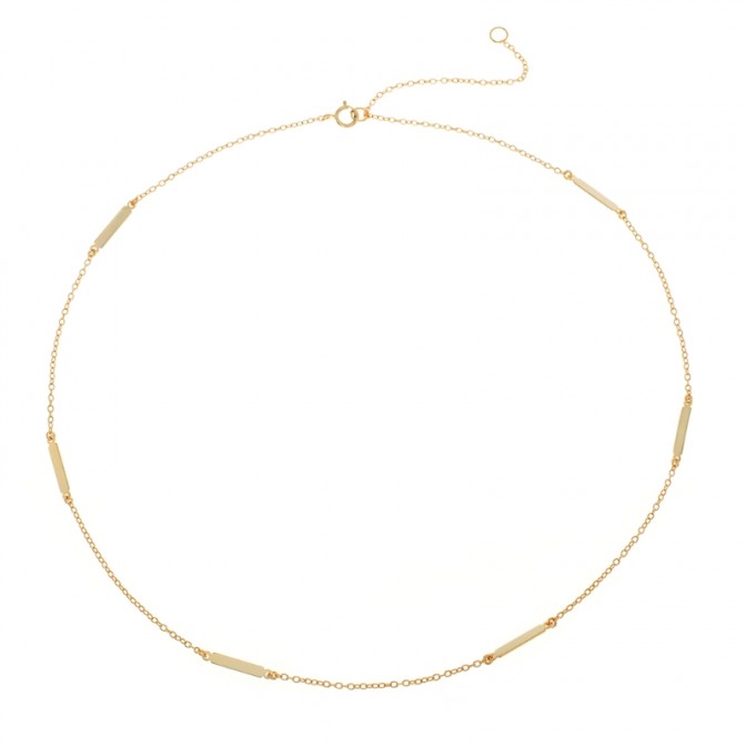 Collar Plata - Barras