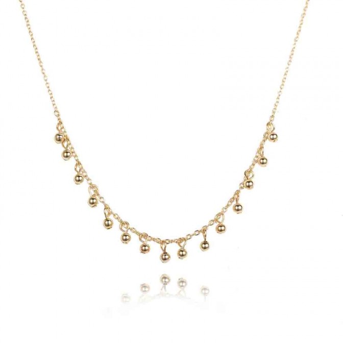 Collar Plata - Bolitas