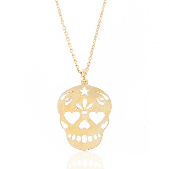 Collar Plata - Calavera 16 * 20 mm