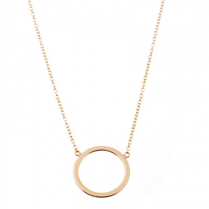 Collar Plata - Circulo 14mm