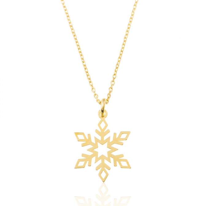 Collar Plata - Copo de Nieve