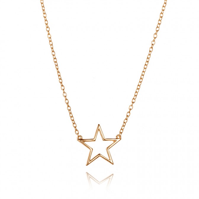 Collar Plata - Estrella - 20mm