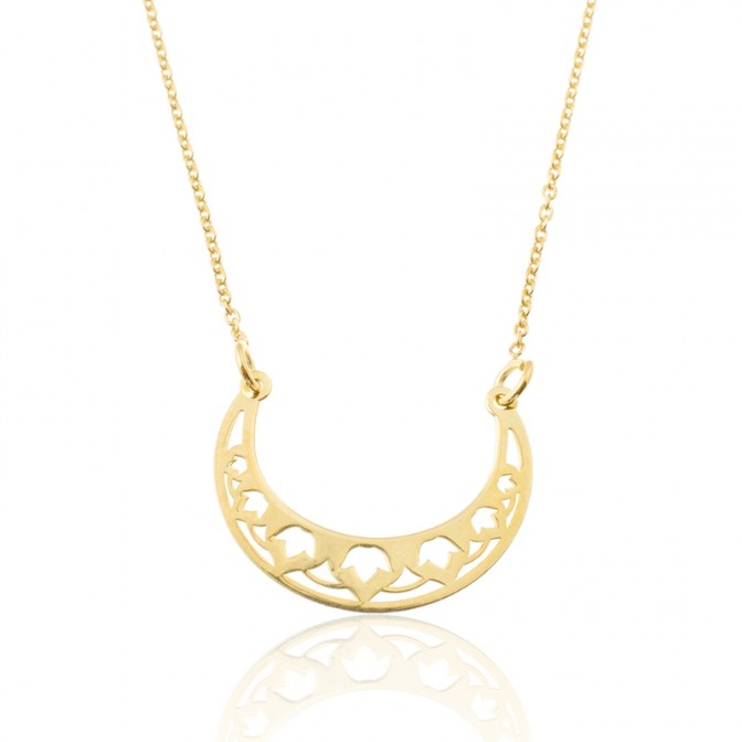 Collar Plata - Luna 22mm