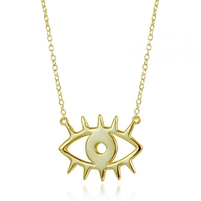 Collar Plata - Ojo 18 * 13 mm