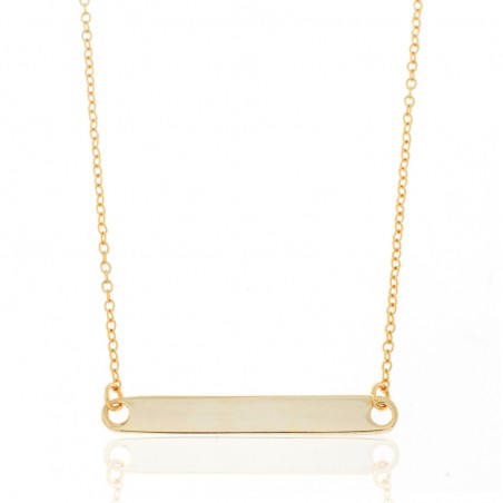 Collar Plata - Placa 30*4