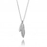 Collar Plata - Pluma