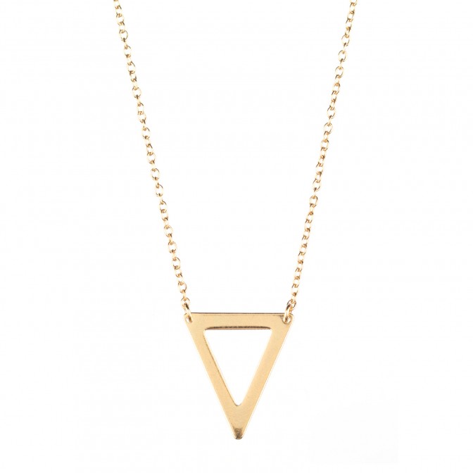 Collar Plata - Triangulo - 14*18mm