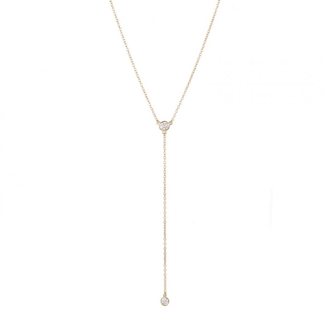 Collar- 2 Circonitas Largo