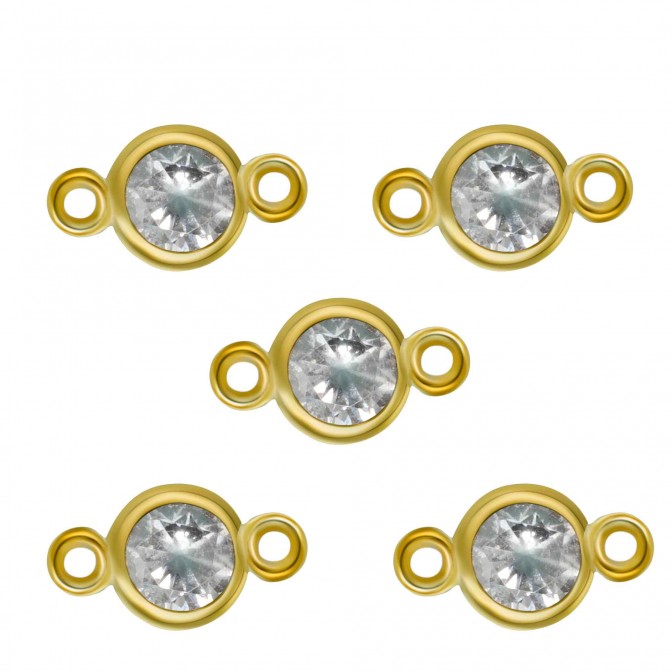 Entrepieza Circonita Blanca - 4mm