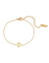 Pulsera Acero - Panot 8 mm - 16+5 cm - Color Oro y Acero