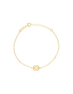 Pulsera Flor de Barcelona - 17+3mm - Bañado Oro y Plata