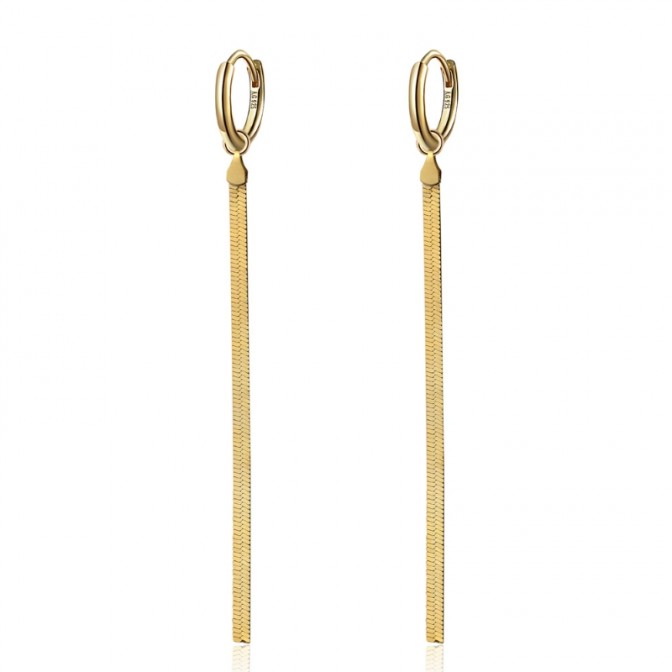 Pendiente Aro 13 mm - Cadena 70mm